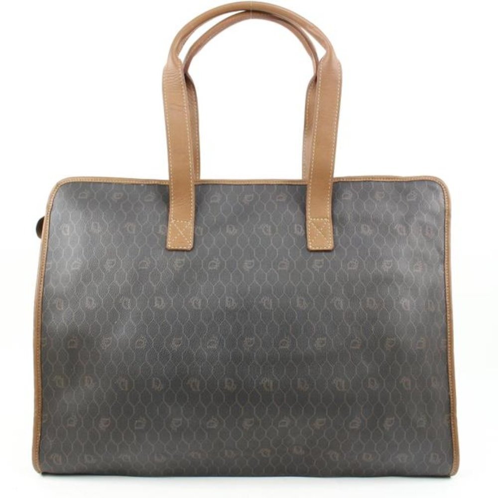 Dior Black x Brown Monogram Trotter Honeycomb Shopper Tote Bag 56d23s\